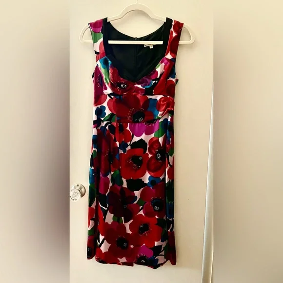 nanette lepore silk dress Nanette Lepore Go Getter Ruffled Ikat Silk Dress